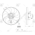 Radiador com ventilador de refrigeração universal para A3 I TT